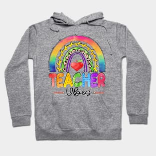 Teacher Vibes Pensil Teaching Heart Hoodie